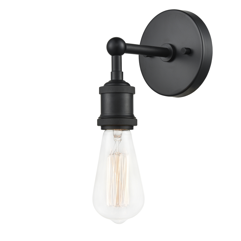 Matteo Lighting Bulstrodes Workshop 7-in Wall Sconce Black