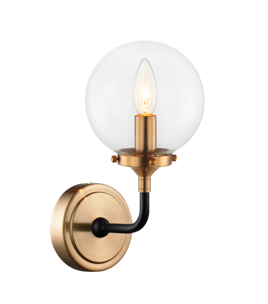 Matteo Lighting Particles Wall Sconce Aged Brass