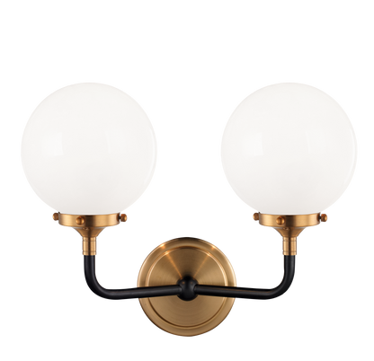 Matteo Lighting Particles 2-Light Vanity Brass, Aged Brass