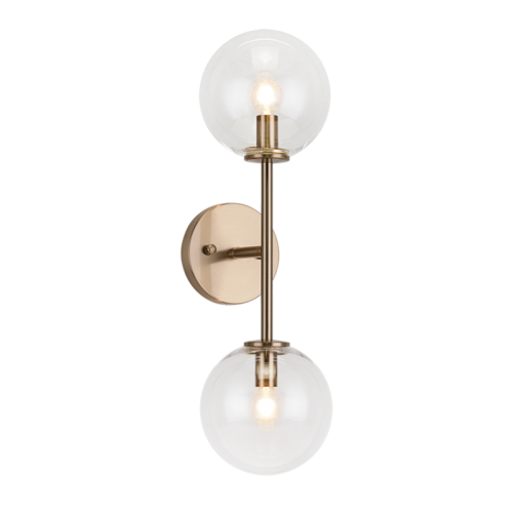 Matteo Lighting Novo 2-Light Vanity Gold