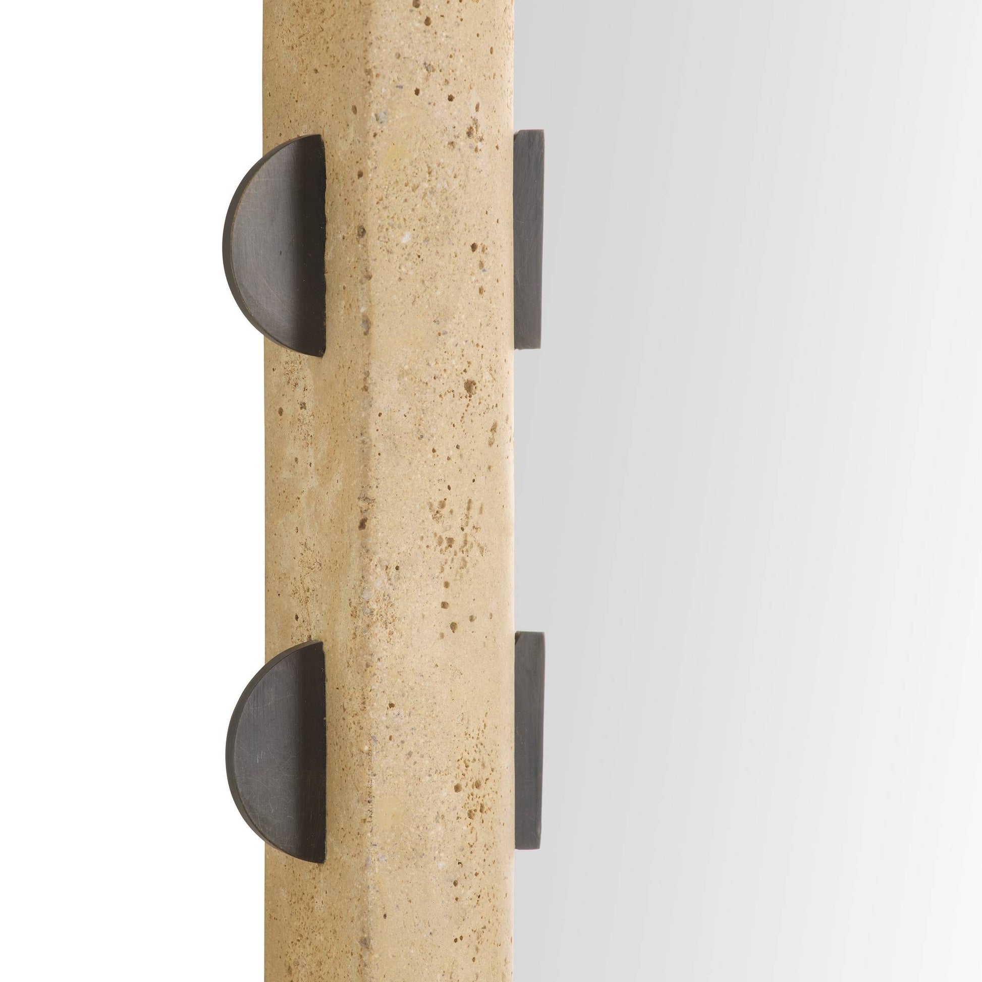 Arteriors Home Nicolai Mirror Faux Travertine