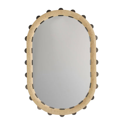 Arteriors Home Nicolai Mirror Faux Travertine