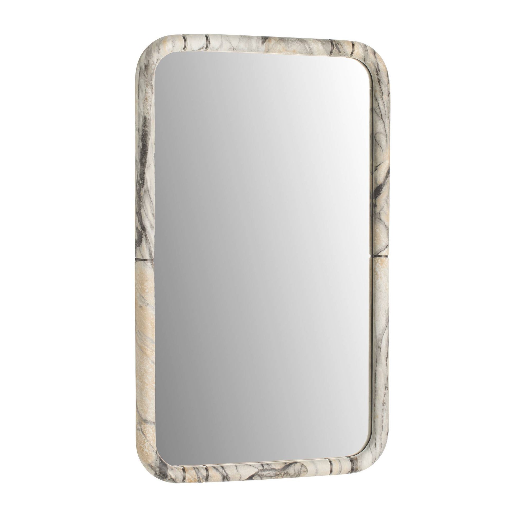 Arteriors Home Trevino Mirror Gray Flower