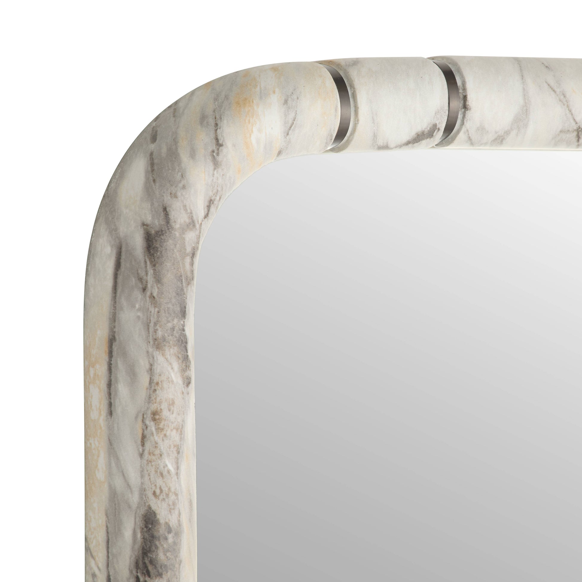 Arteriors Home Trevino Mirror Gray Flower