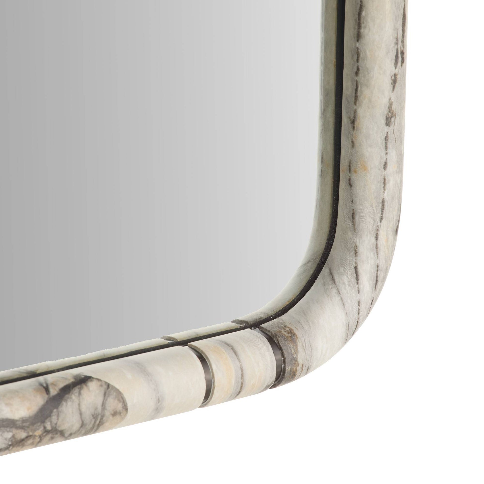 Arteriors Home Trevino Mirror Gray Flower