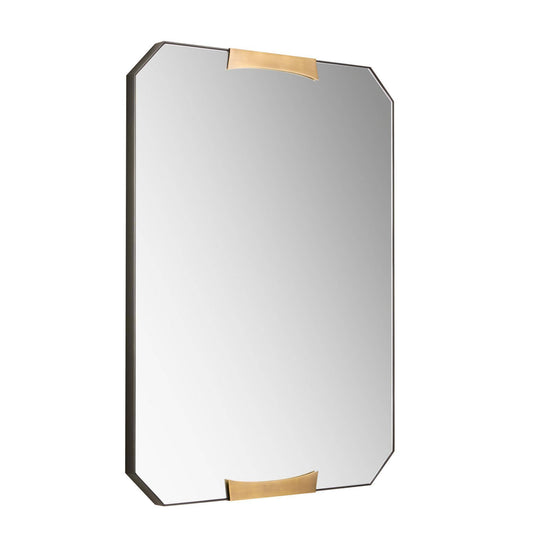 Arteriors Home Kris Large Rectangular Mirror Blackened Iron