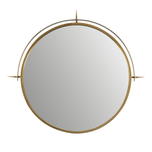Arteriors Home Nixon Mirror Antique Brass