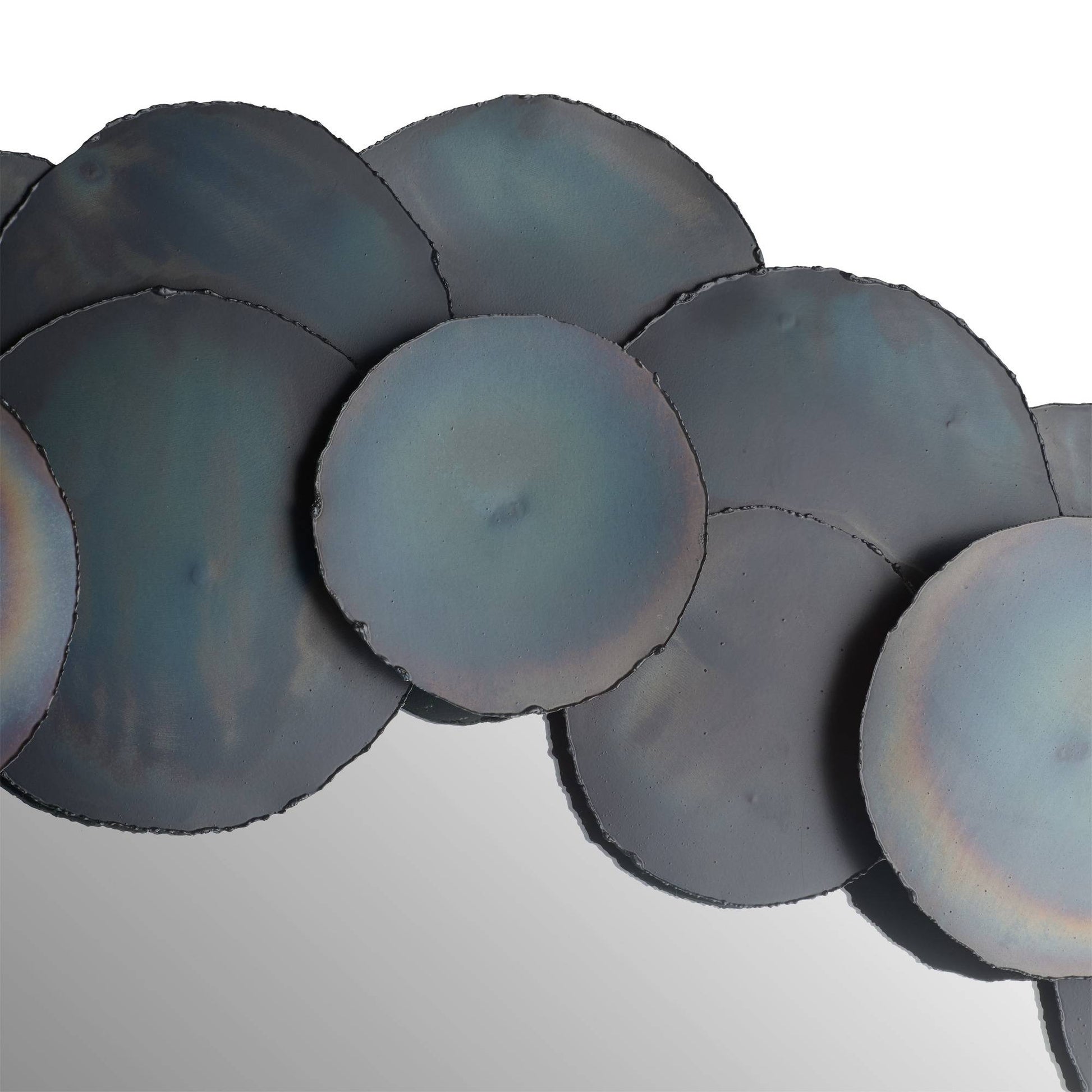 Arteriors Home Kensey Discs Large Mirror Burnt Iron