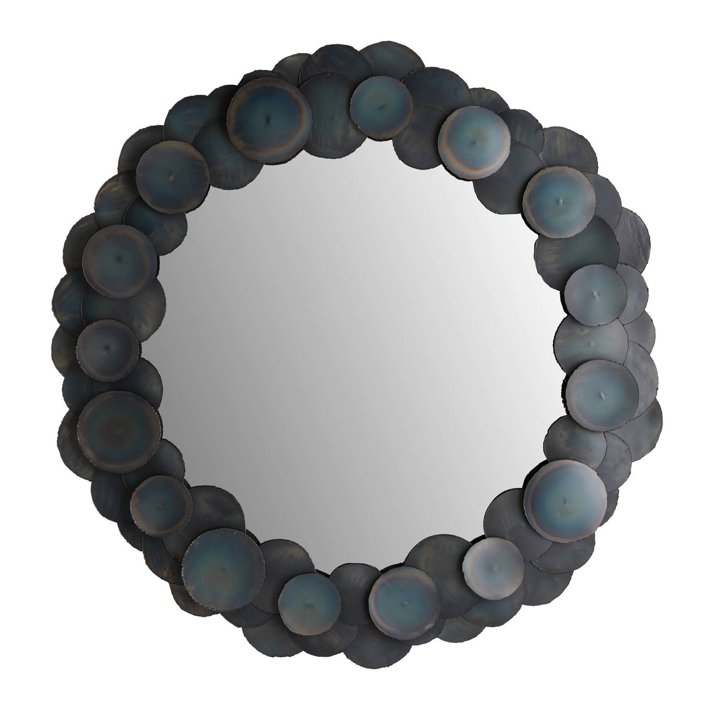 Arteriors Home Kensey Discs Large Mirror Burnt Iron