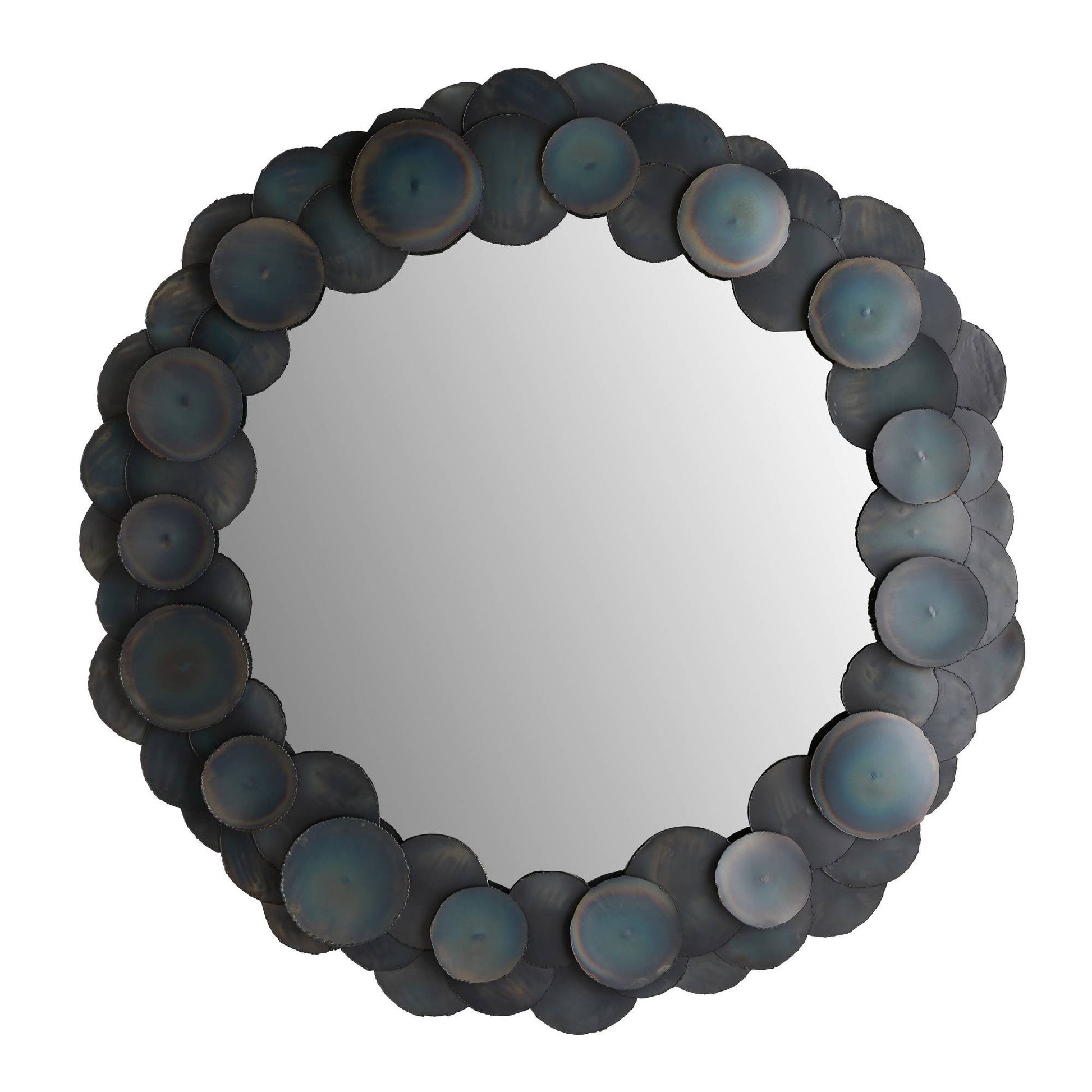 Arteriors Home Kensey Discs Large Mirror Burnt Iron