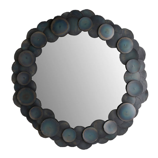Arteriors Home Kensey Discs Large Mirror Burnt Iron