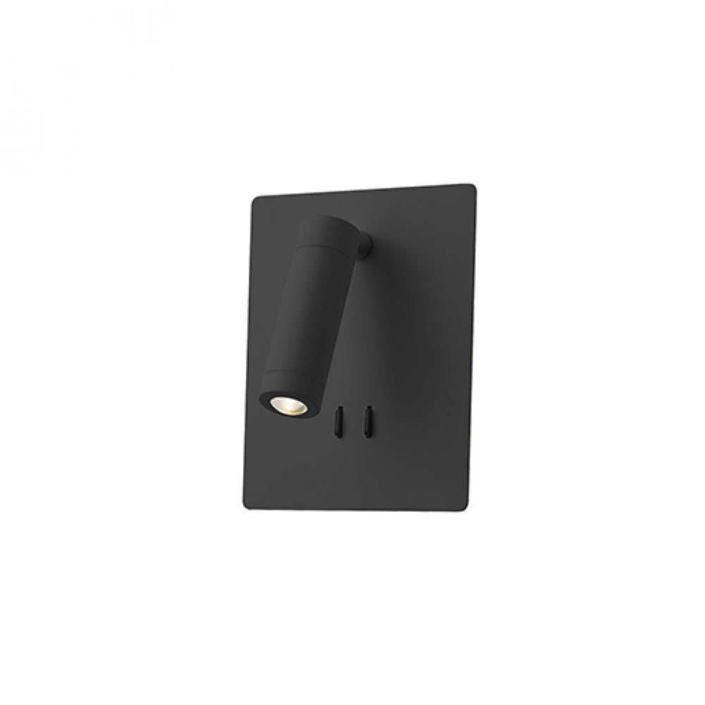 Kuzco Lighting Inc Dorchester 6-in LED Wall Sconce Black