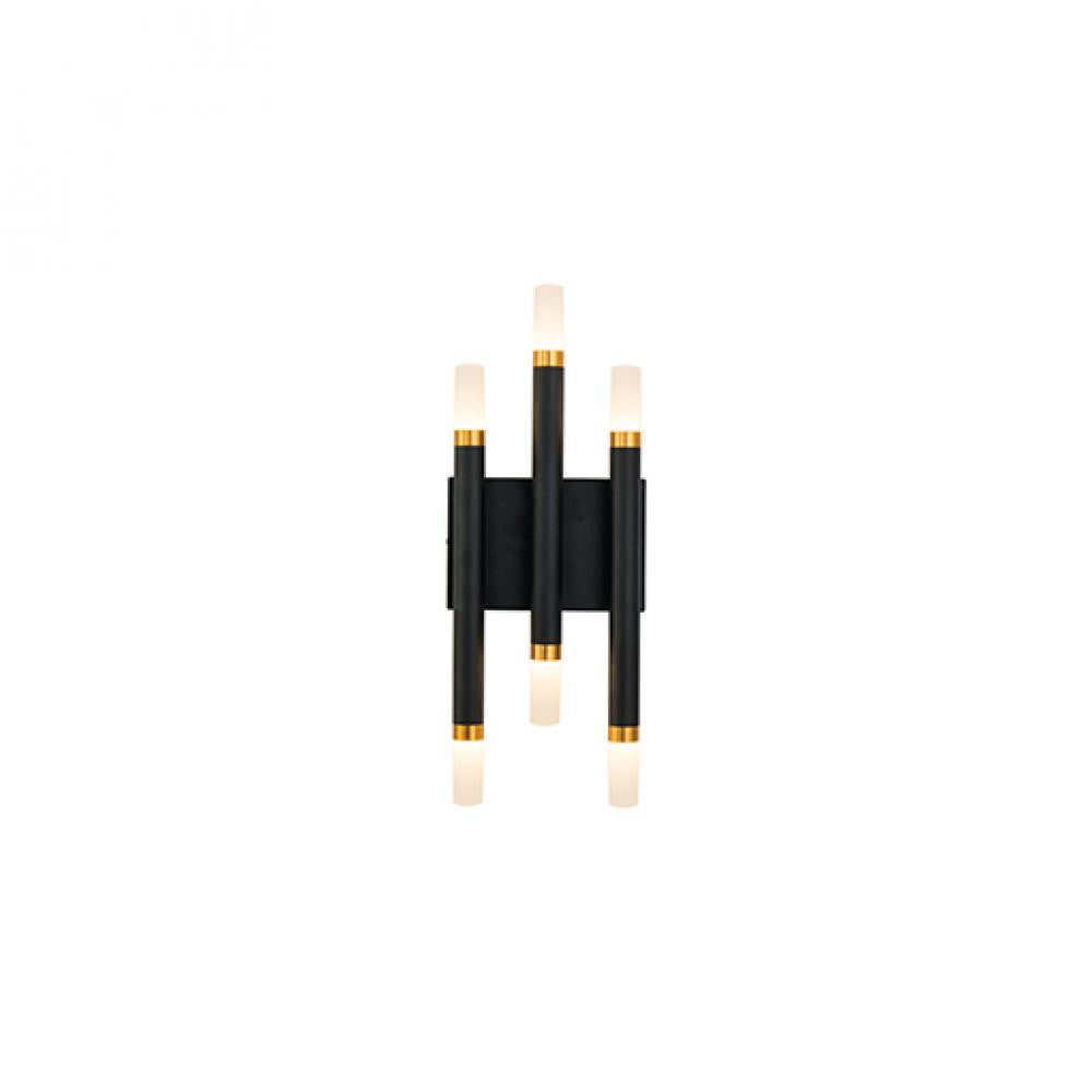 Kuzco Lighting Inc Draven 7-in LED Wall Sconce Black