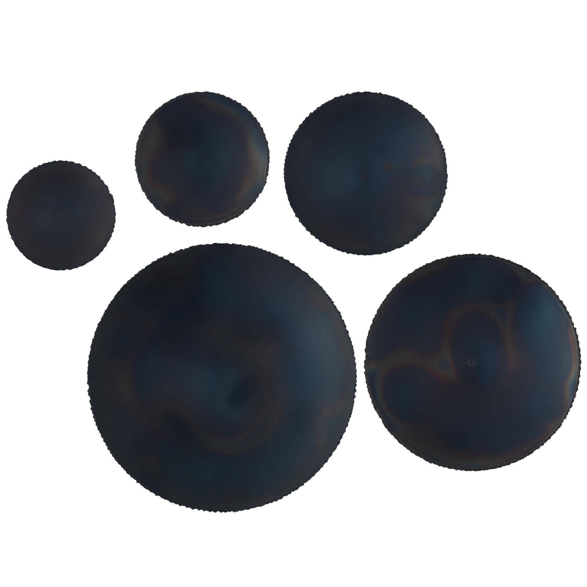 Arteriors Home Kensey Wall Sculptures, Set of 5 Burnt Iron