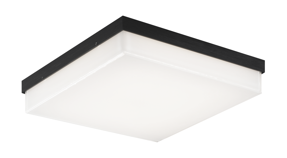 Matteo Lighting Kabu 11-in LED Flush Mount Black, Oxidized Black