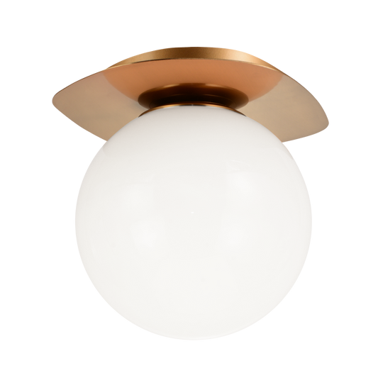 Matteo Lighting Razz 7-in Flush Mount Aged Brass