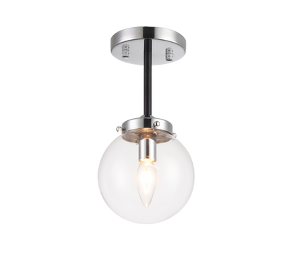 Matteo Lighting Maru Semi-Flush Mount Chrome