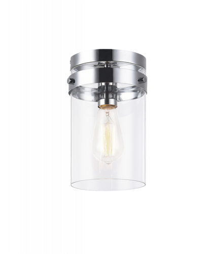 Matteo Lighting Zale 1-Light Flush Mount Chrome