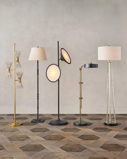 Novatude Gold Floor Lamp, Currey and Company (8000-0046 NFJQ)